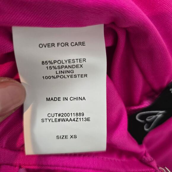 Jamie Formal Neon Pink Fitted Cowl Neck Mermaid Long Dress Sz XS (750) - Picture 10 of 11